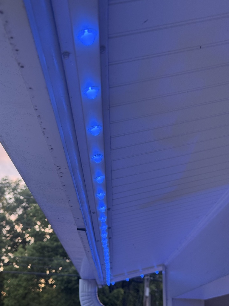 Roofline Lighting 4in. Spacing